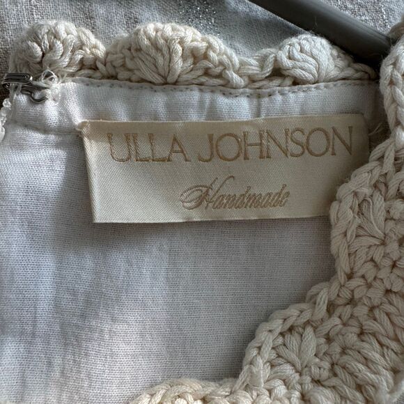 Ulla Johnson Aviva Knitted Cotton-trimmed Ramie Midi Dress in Pristine 4 - Picture 11 of 14